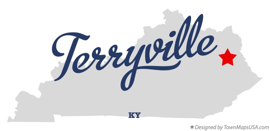 Map of Terryville Kentucky KY
