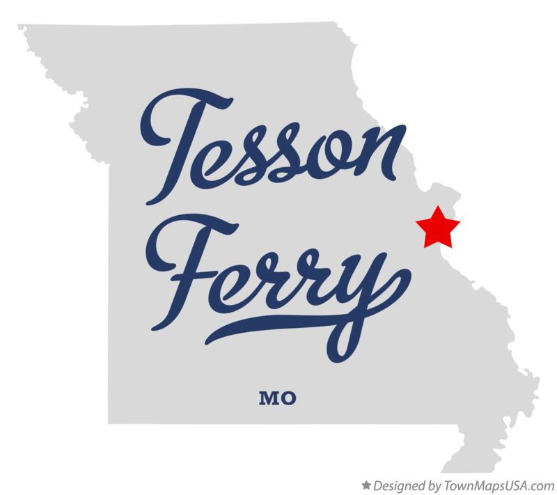 Map of Tesson Ferry Missouri MO