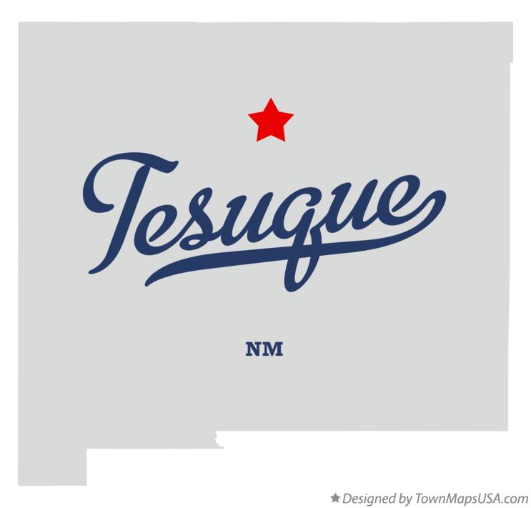 Map of Tesuque New Mexico NM