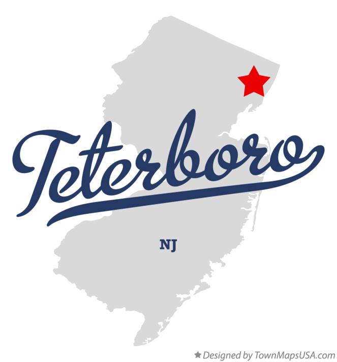 Map of Teterboro New Jersey NJ