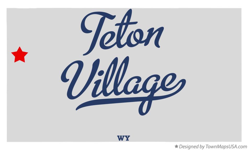 Map of Teton Village Wyoming WY