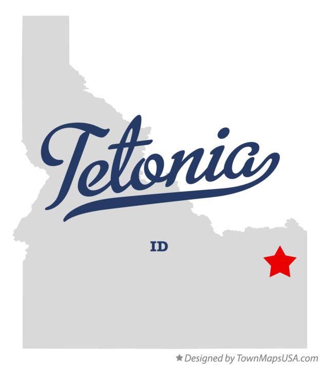 Map of Tetonia Idaho ID