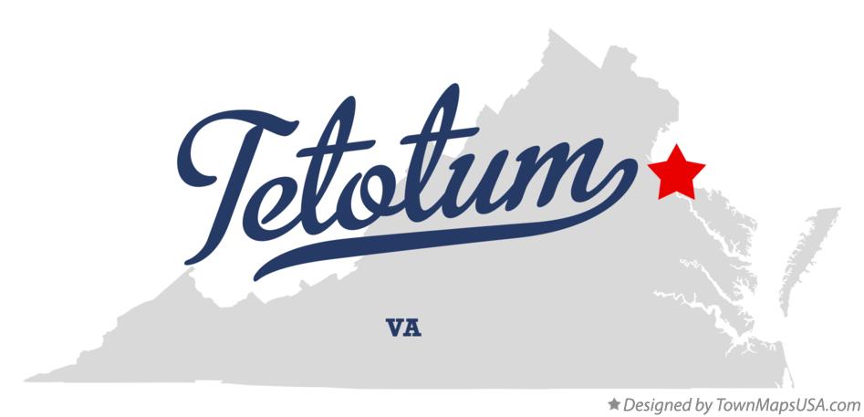Map of Tetotum Virginia VA