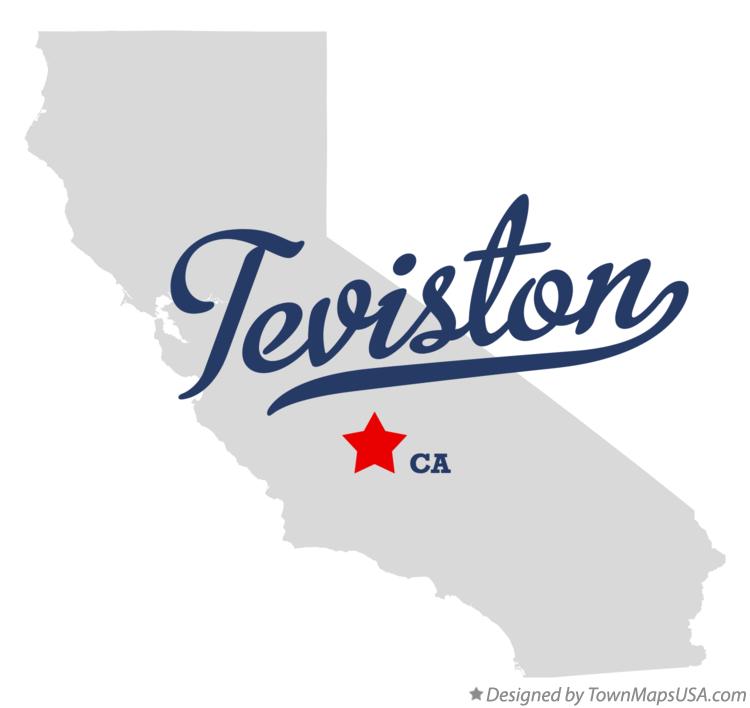 Map of Teviston California CA