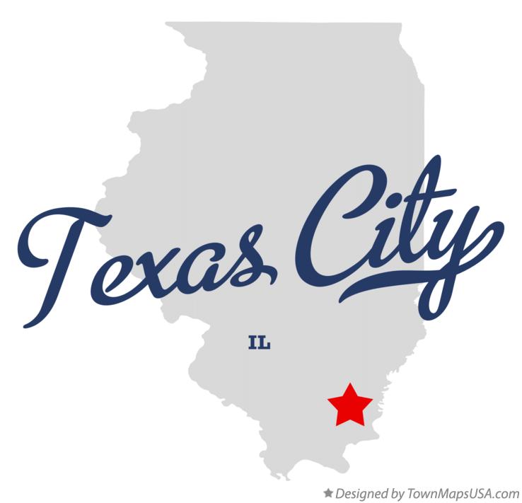 Map of Texas City Illinois IL