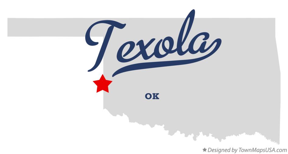 Map of Texola Oklahoma OK