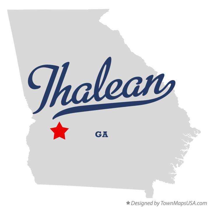 Map of Thalean Georgia GA