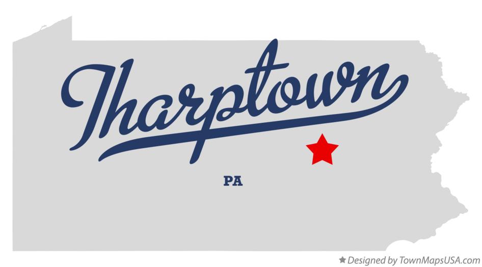 Map of Tharptown Pennsylvania PA