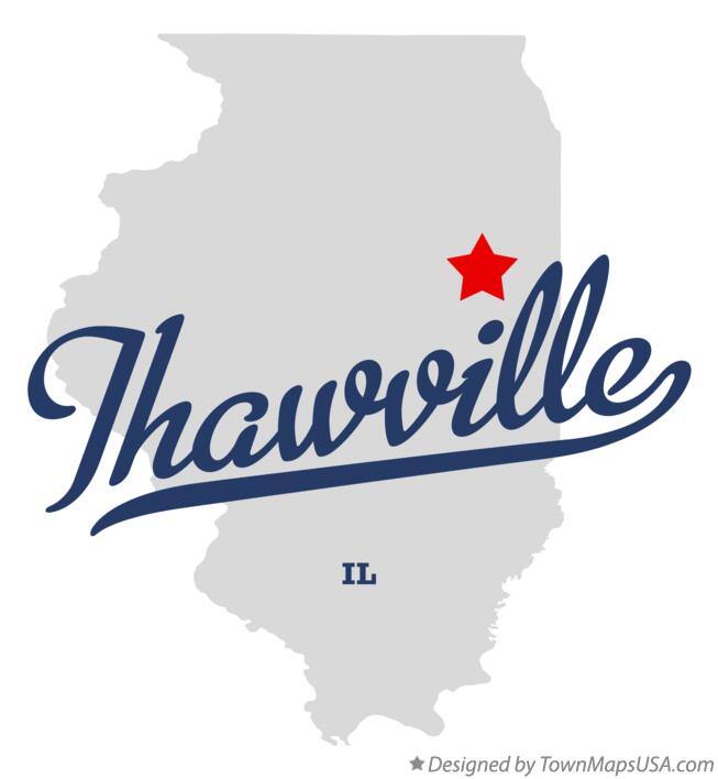 Map of Thawville Illinois IL
