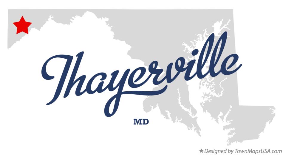 Map of Thayerville Maryland MD