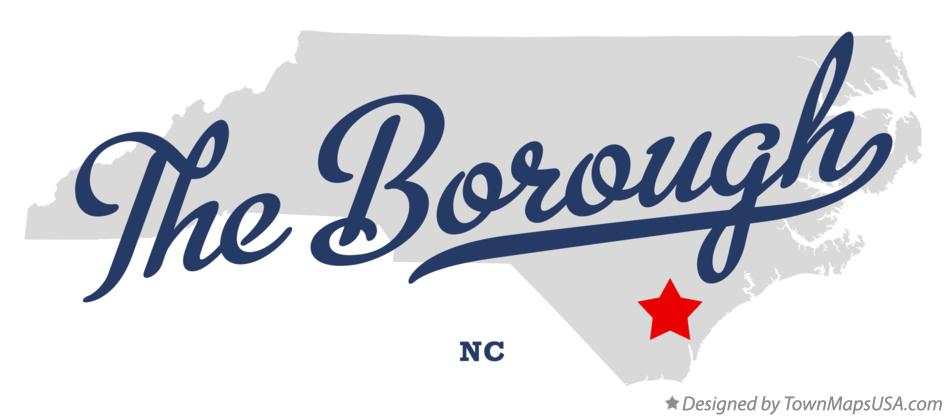 Map of The Borough North Carolina NC