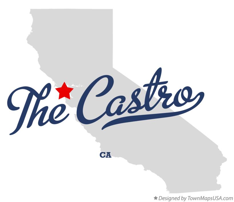 Map of The Castro California CA