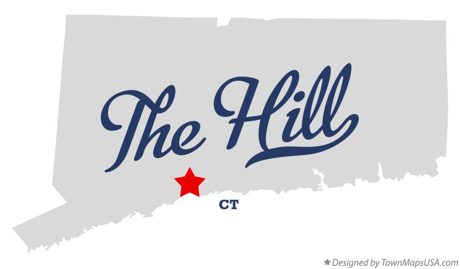 Map of The Hill Connecticut CT