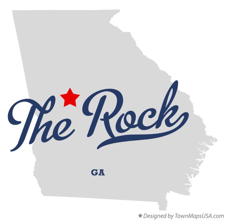 Map of The Rock Georgia GA