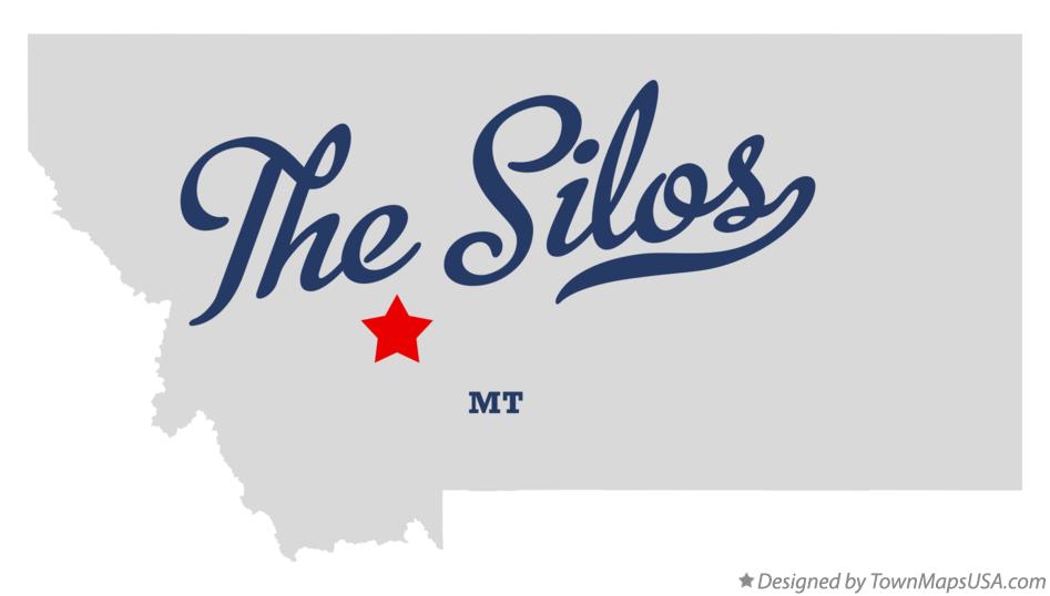 Map of The Silos Montana MT