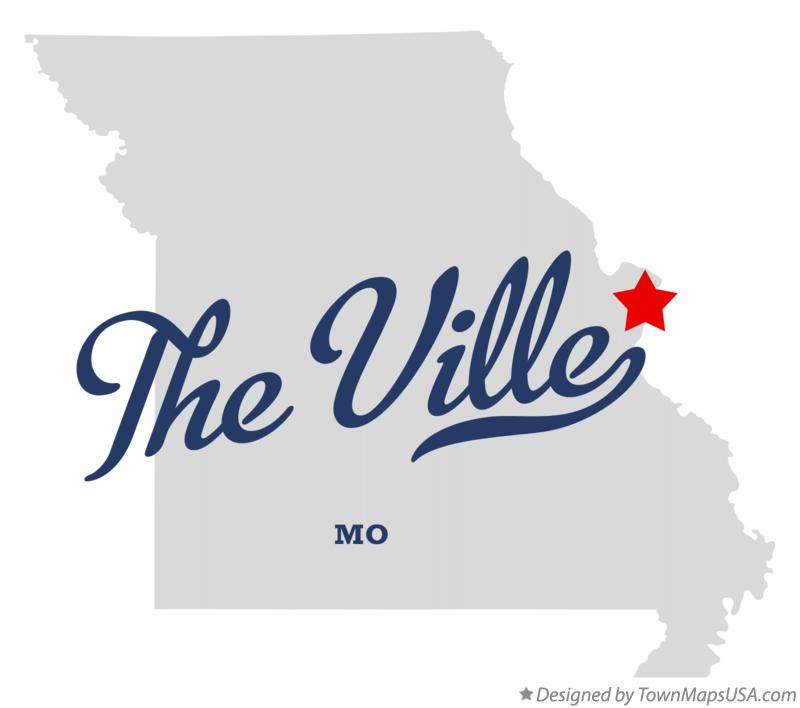 Map of The Ville Missouri MO