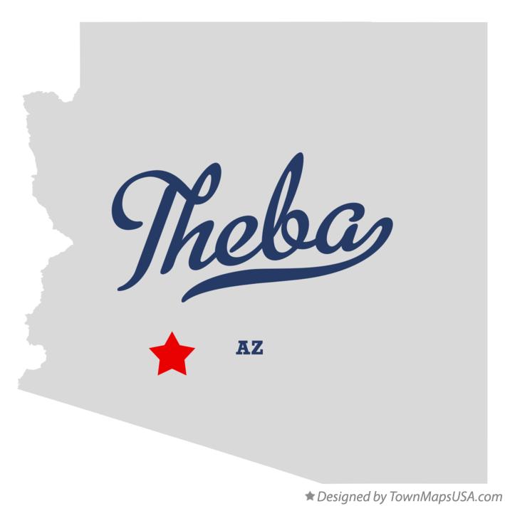 Map of Theba Arizona AZ