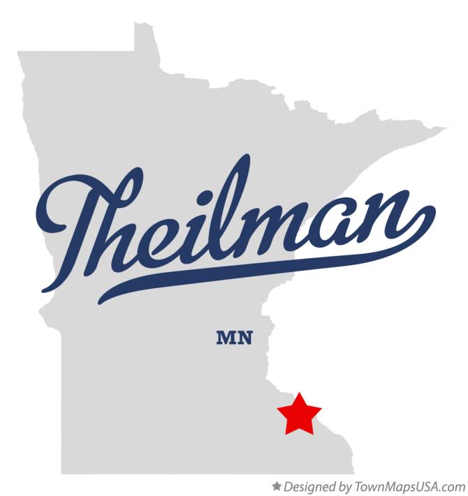 Map of Theilman Minnesota MN