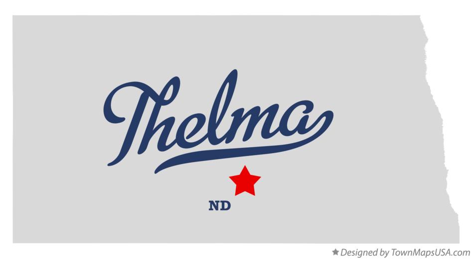 Map of Thelma North Dakota ND