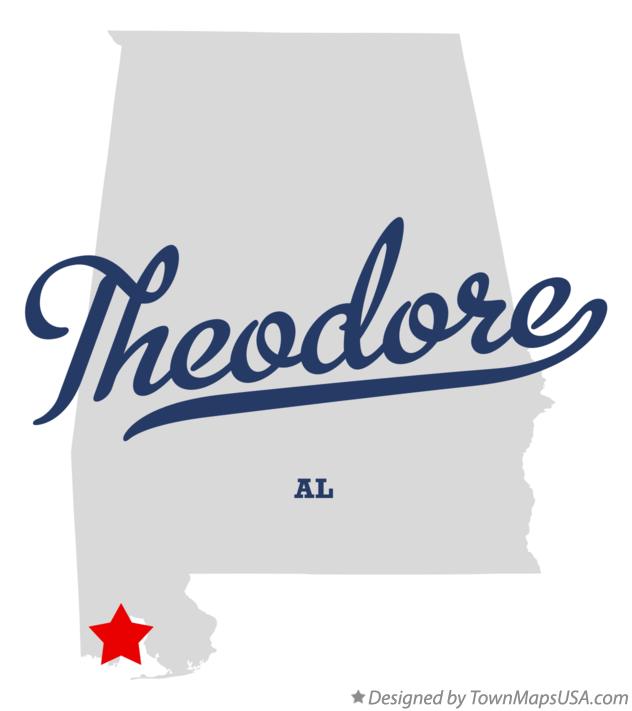 Map of Theodore Alabama AL