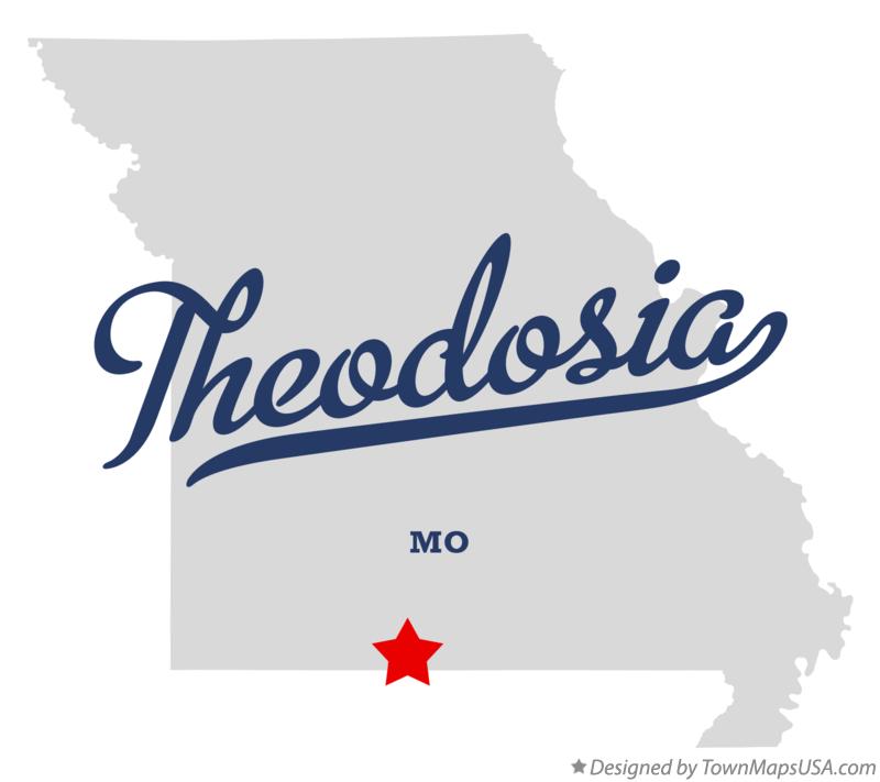 Map of Theodosia Missouri MO