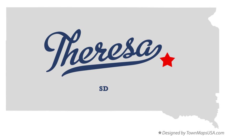 Map of Theresa South Dakota SD
