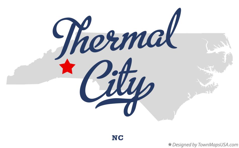 Map of Thermal City North Carolina NC