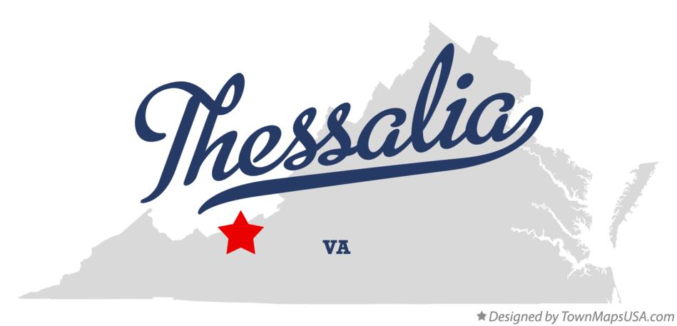 Map of Thessalia Virginia VA