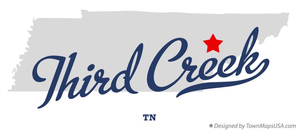 Map of Third Creek Tennessee TN
