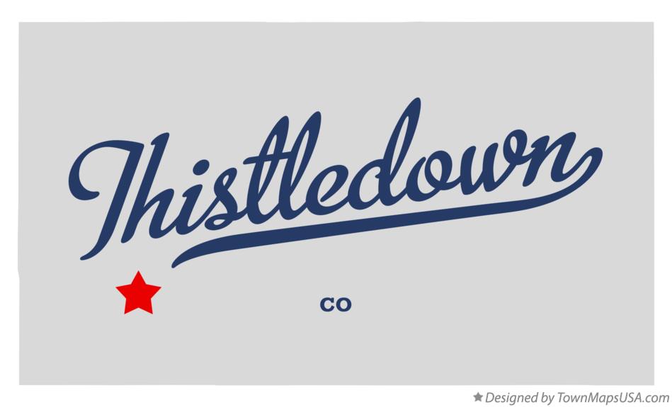 Map of Thistledown Colorado CO