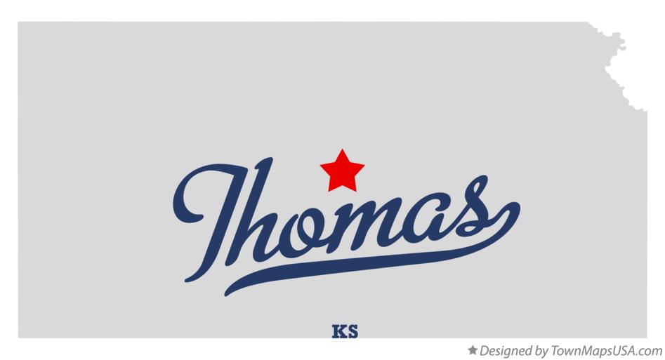 Map of Thomas Kansas KS