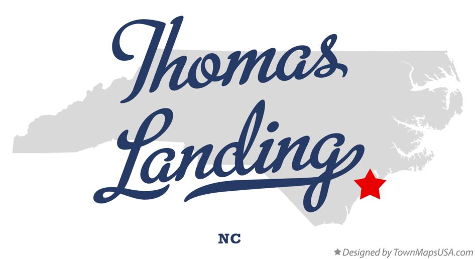 Map of Thomas Landing North Carolina NC