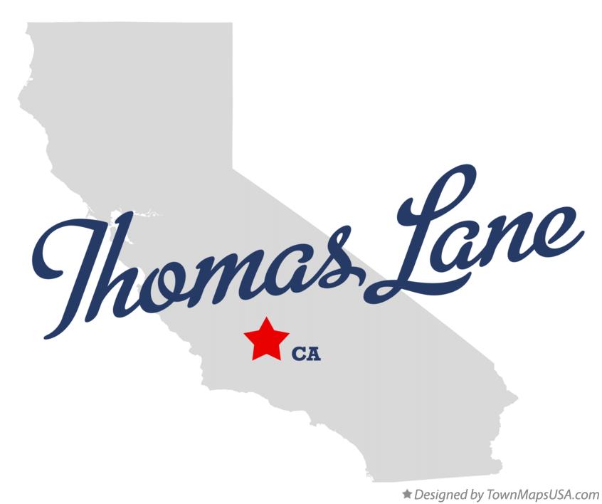 Map of Thomas Lane California CA