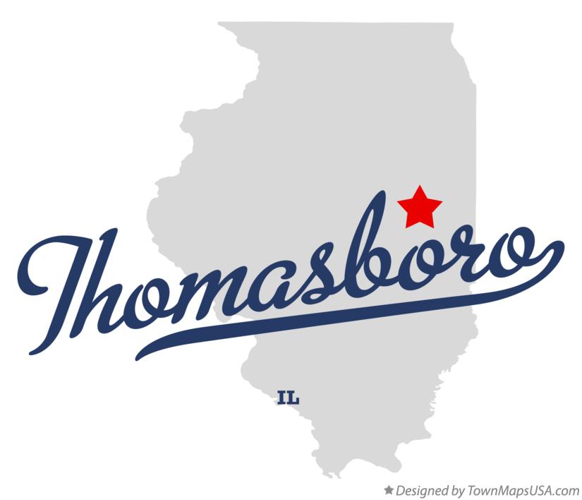 Map of Thomasboro Illinois IL