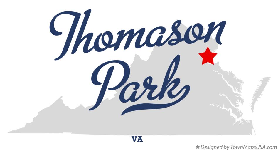 Map of Thomason Park Virginia VA