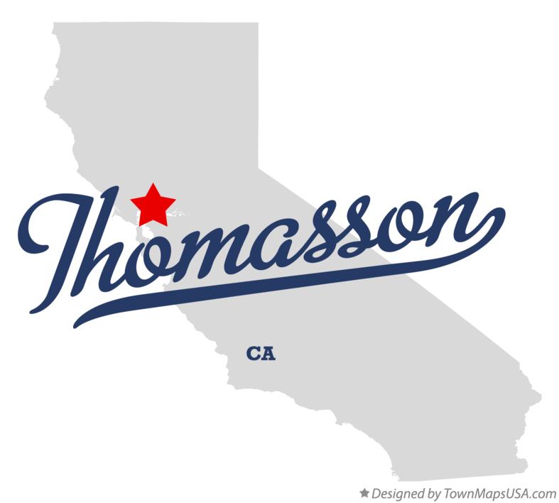 Map of Thomasson California CA