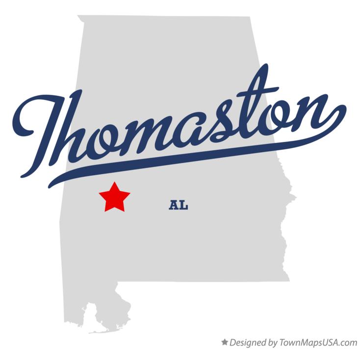 Map of Thomaston Alabama AL