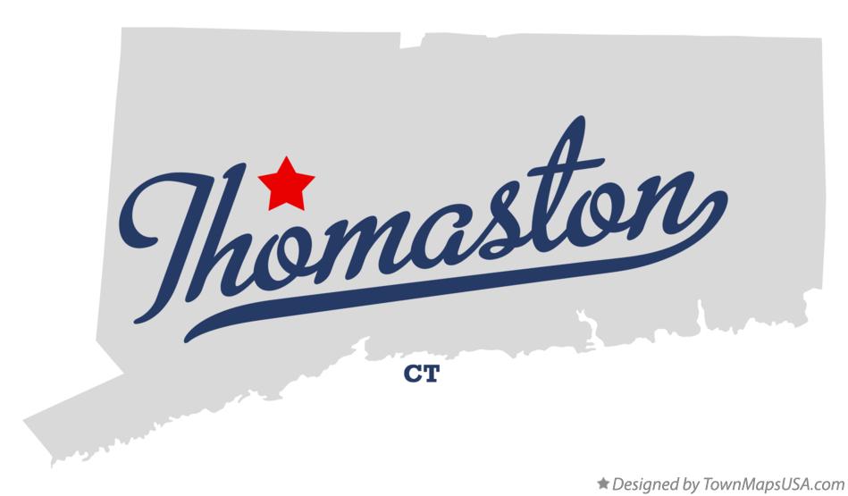 Map of Thomaston Connecticut CT