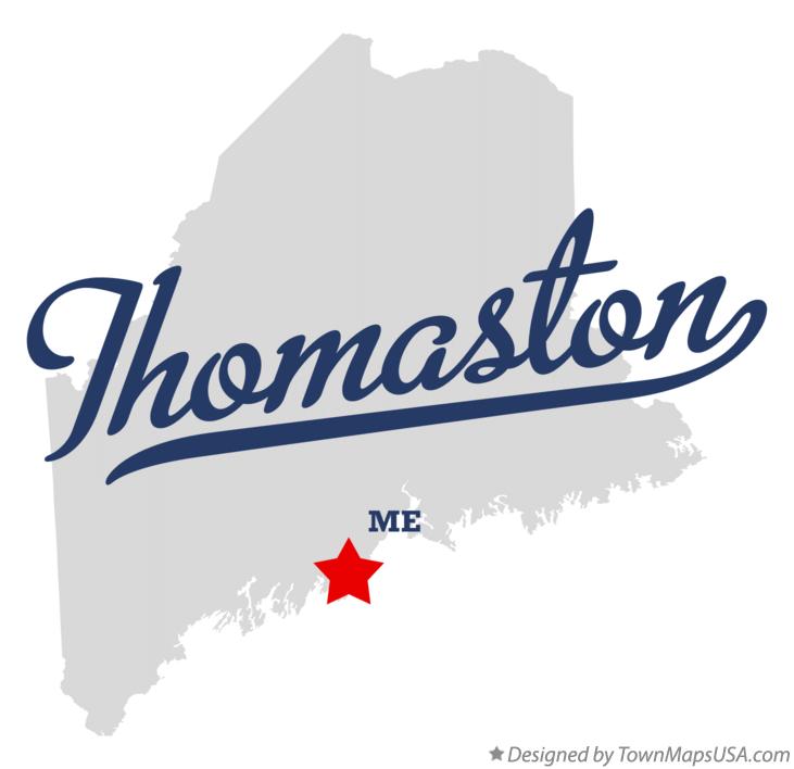 Map of Thomaston Maine ME