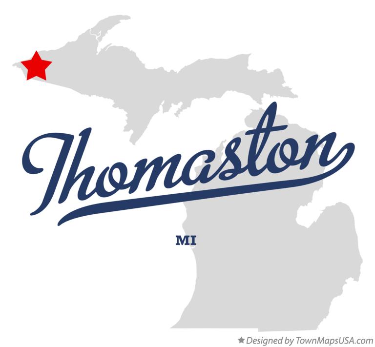 Map of Thomaston Michigan MI