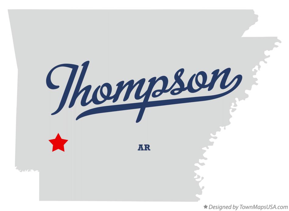 Map of Thompson Arkansas AR