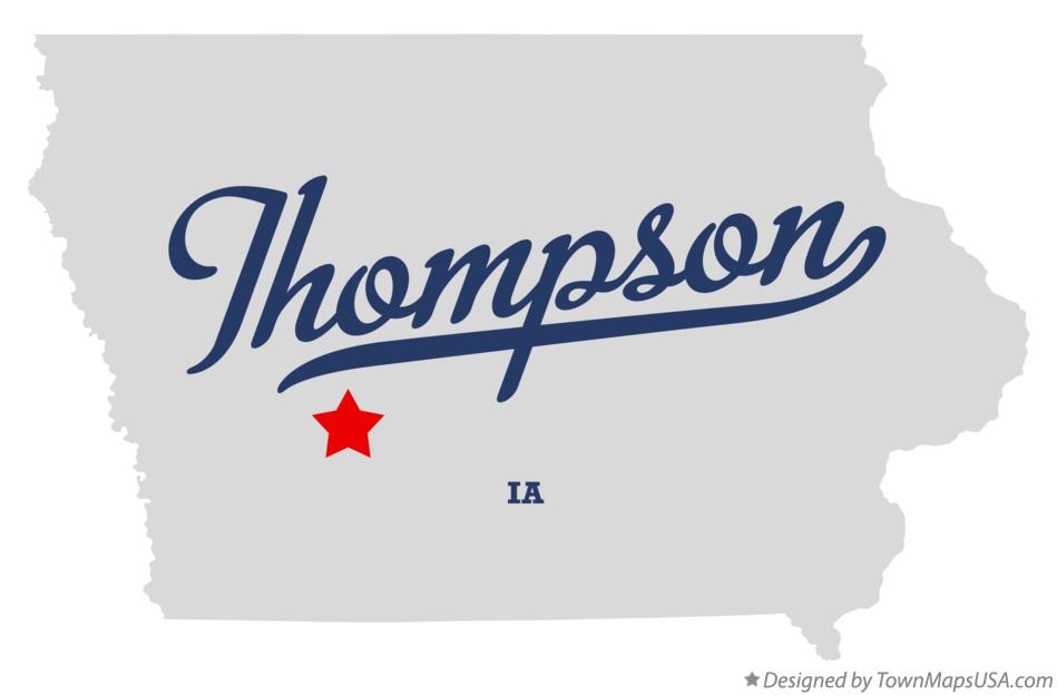 Map of Thompson Iowa IA