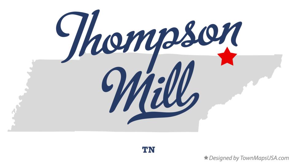 Map of Thompson Mill Tennessee TN