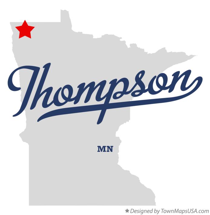 Map of Thompson Minnesota MN