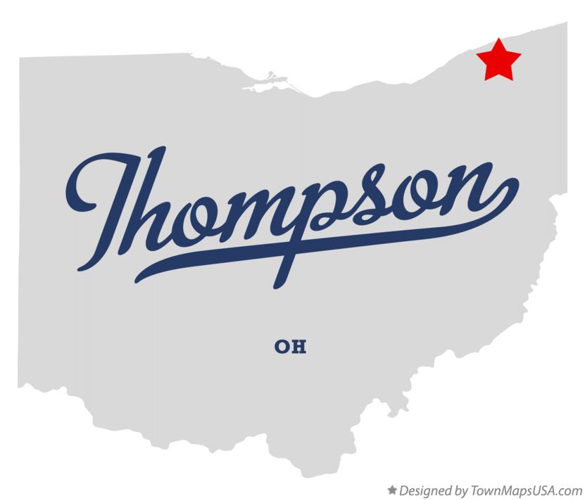 Map of Thompson Ohio OH