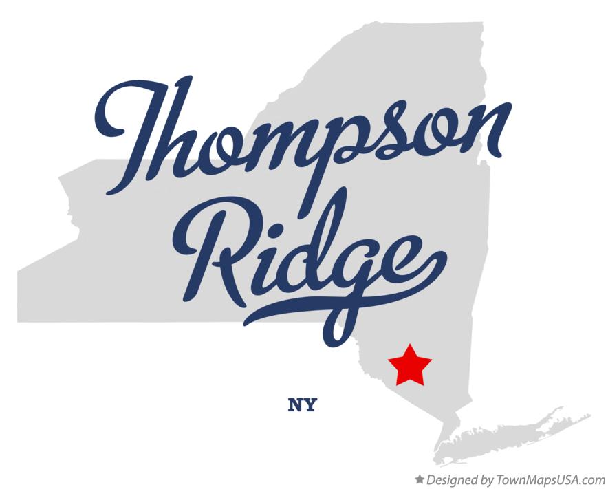 Map of Thompson Ridge New York NY