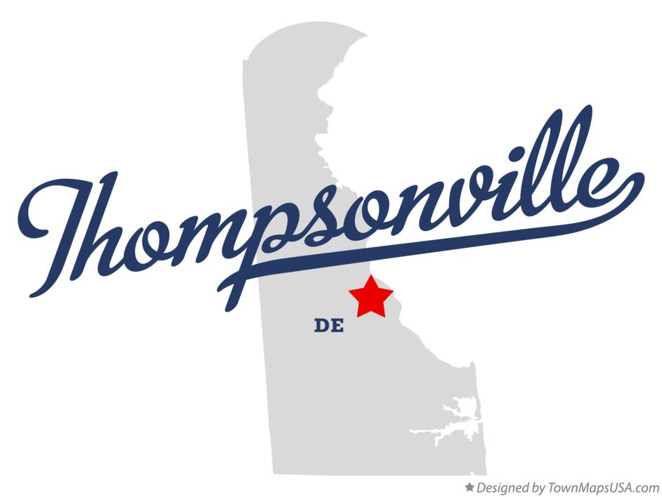 Map of Thompsonville Delaware DE