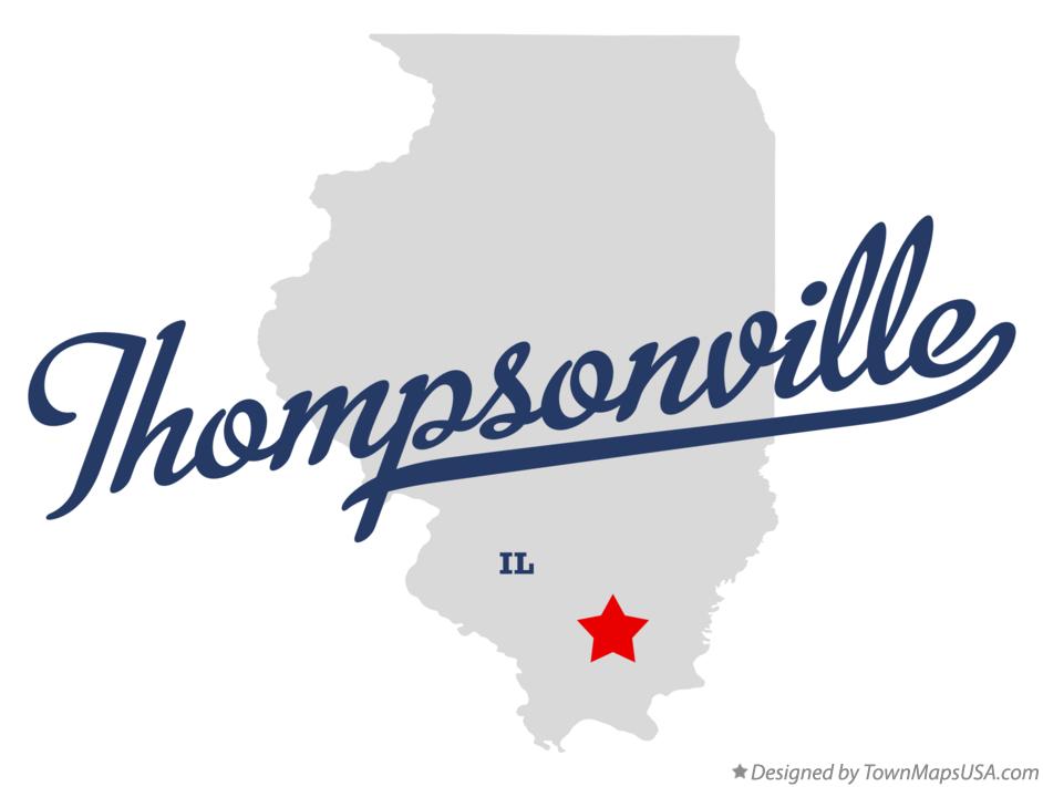 Map of Thompsonville Illinois IL