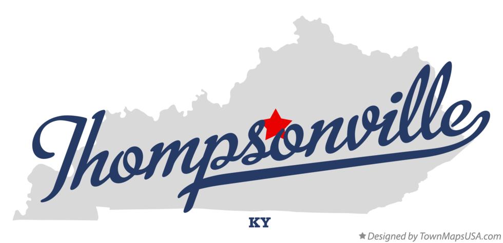 Map of Thompsonville Kentucky KY