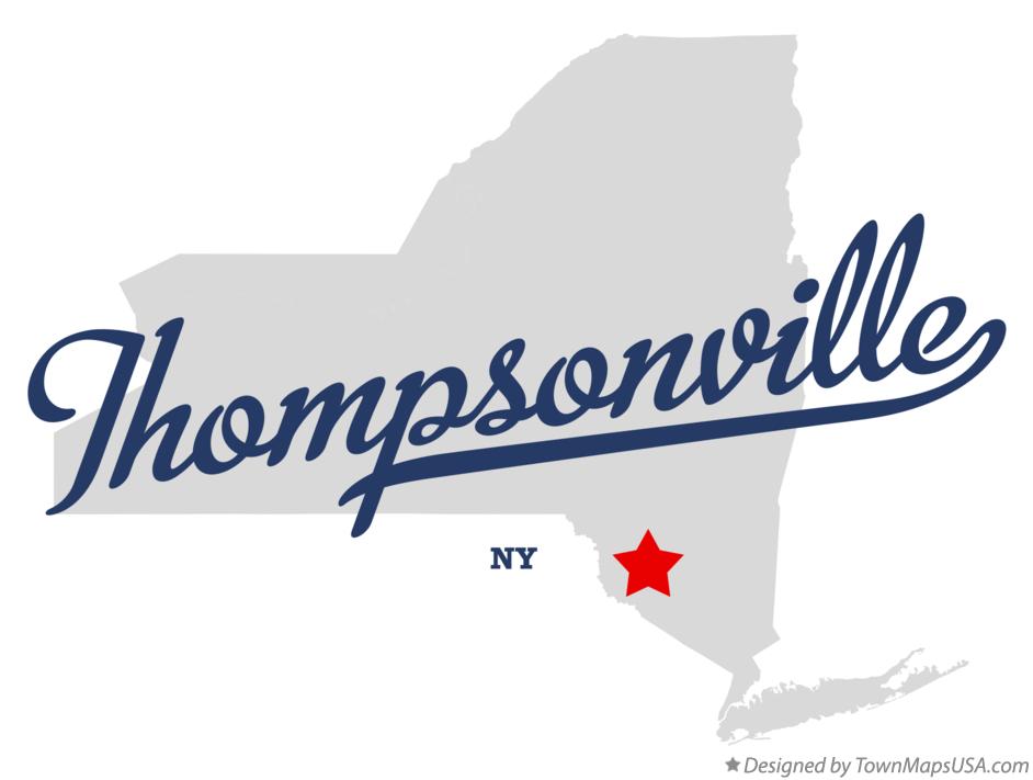 Map of Thompsonville New York NY